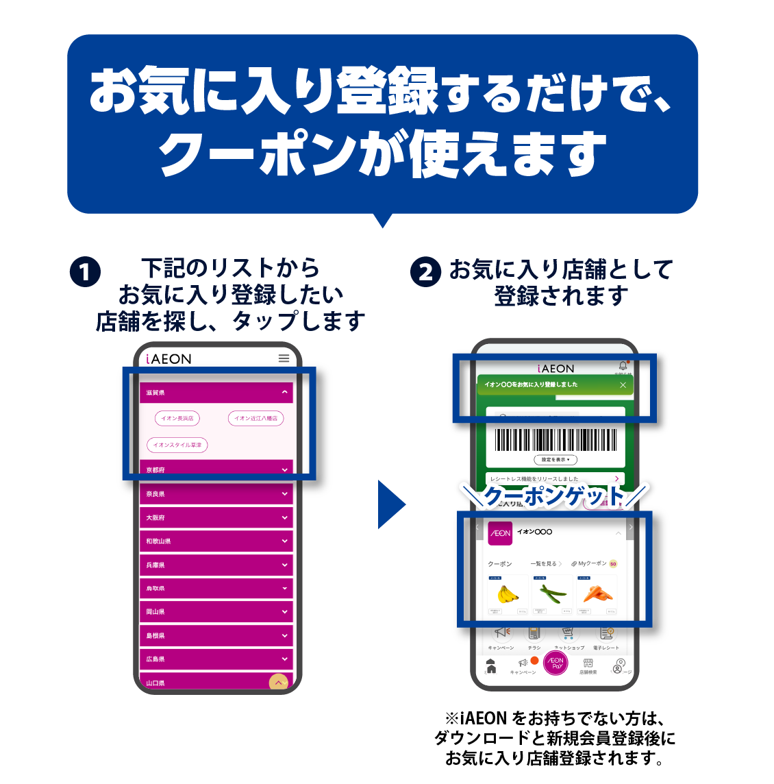お気に入り店舗登録