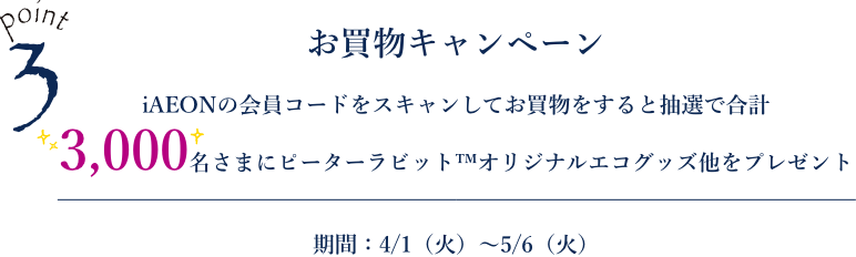 お買物キャンペーン