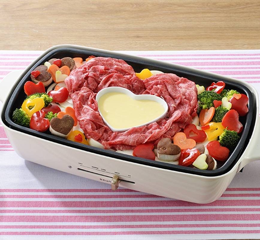 バレンタインスキ焼き
